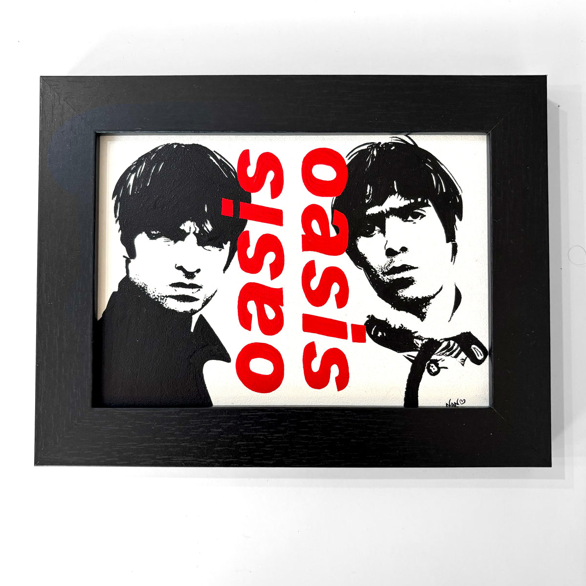 Roll With It (Oasis) – 5&quot;×7&quot; FRAMED ORIGINAL PAINTING