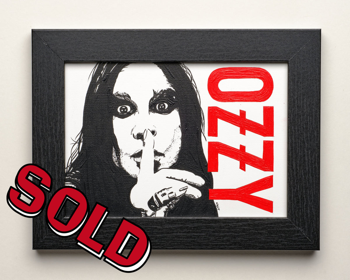 Ozzy - 5”x7” Framed Original Painting