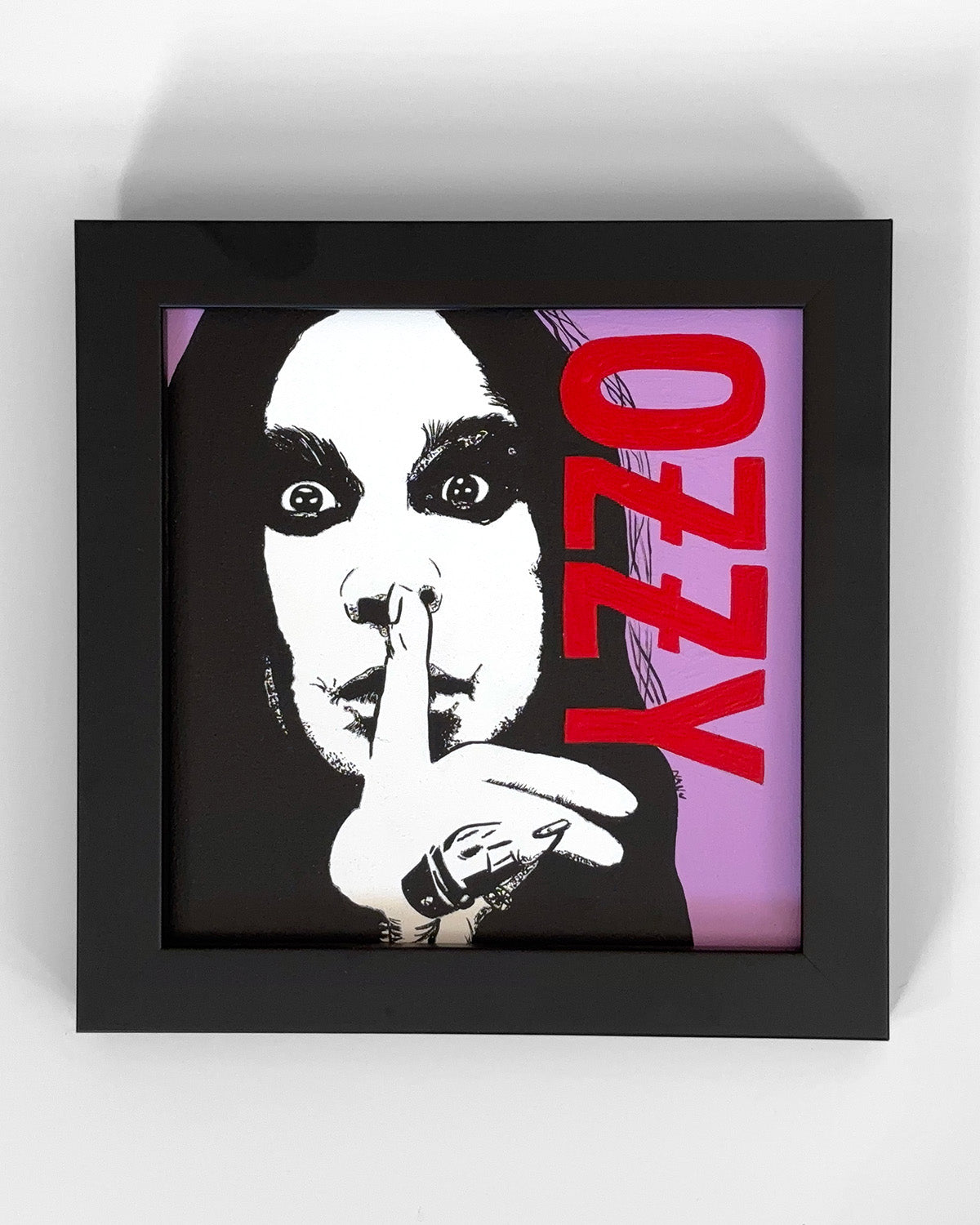 Ozzy - 6”x6” Framed Original Painting