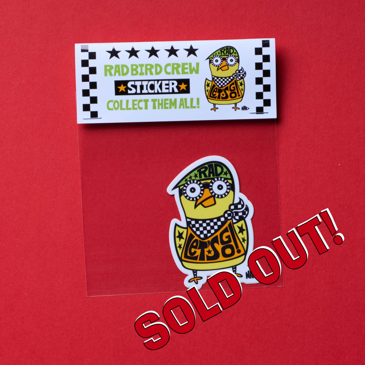 Rad Bird - Vinyl Sticker