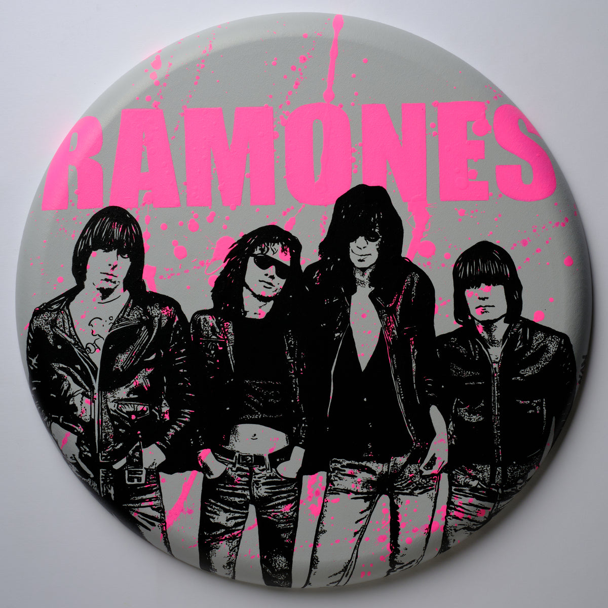 Ramones 20&quot; Round Original Painting 2023