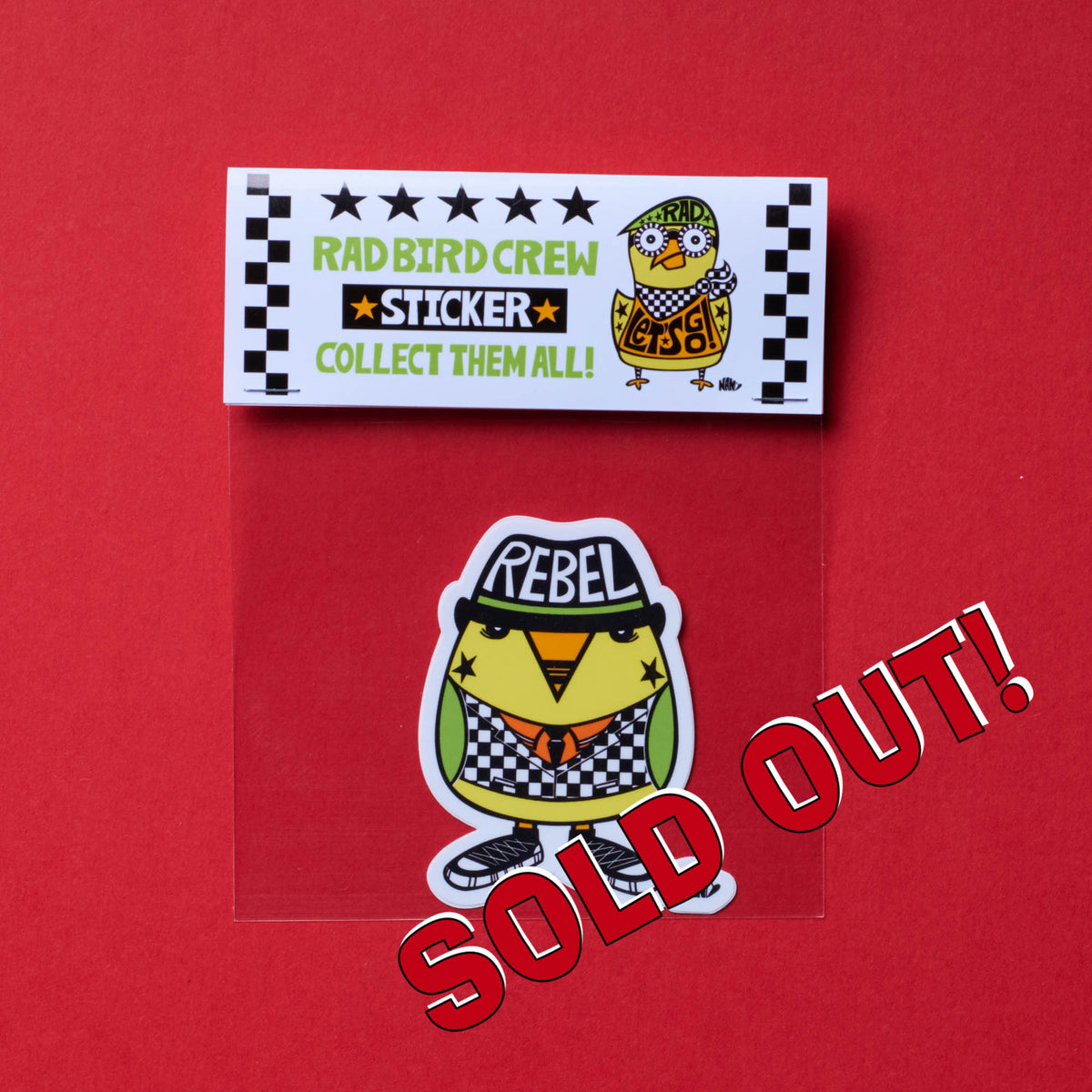 Rebel Bird - Vinyl Sticker