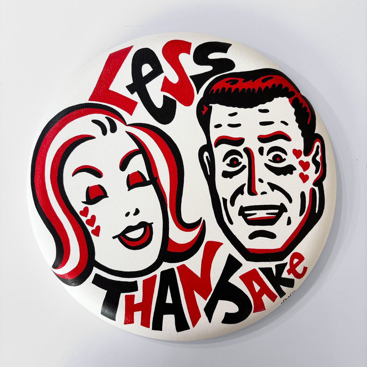 Rockview (Less Than Jake) – ORIGINAL ACRYLIC PAINTING ON 12&quot; ROUND CANVAS