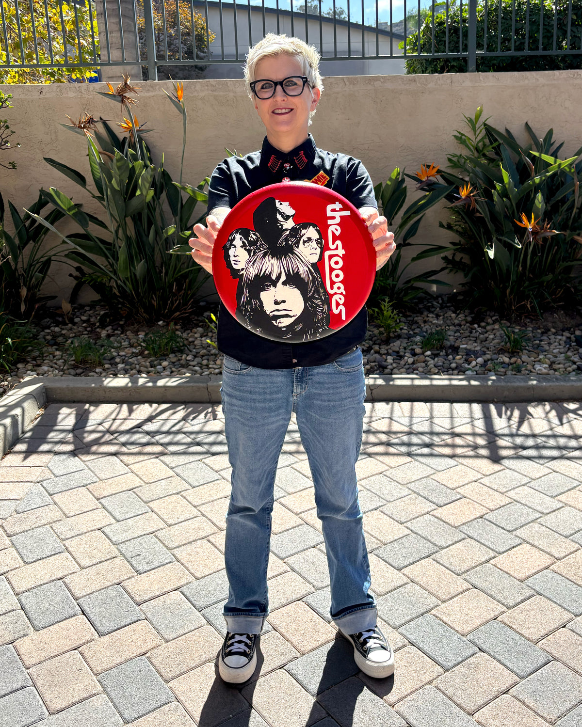 1969 (The Stooges) – ORIGINAL ACRYLIC PAINTING ON 12" ROUND CANVAS