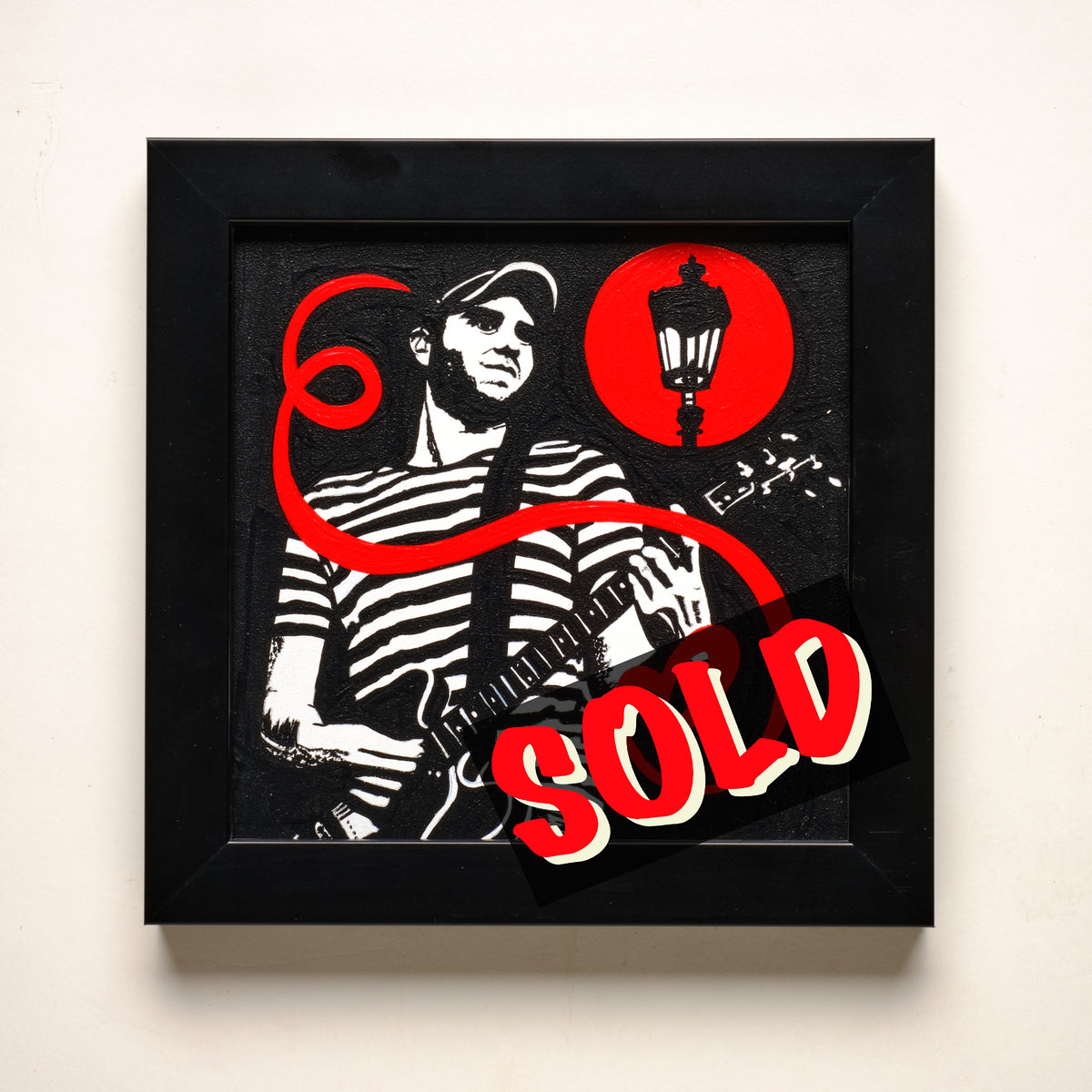 Mercy Mercy Me (Streetlight Manifesto) – 6"×6" FRAMED ORIGINAL PAINTING