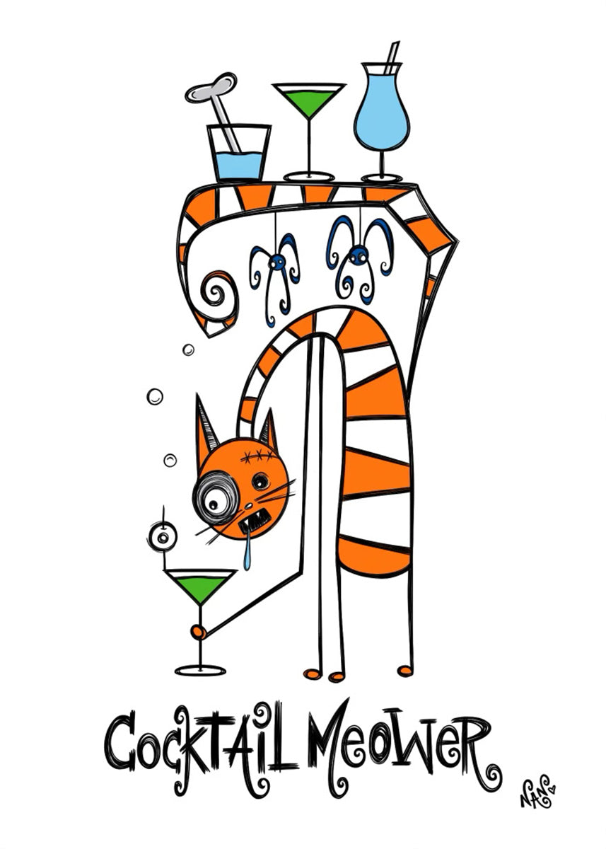 Spookie Print - Cocktail Meower