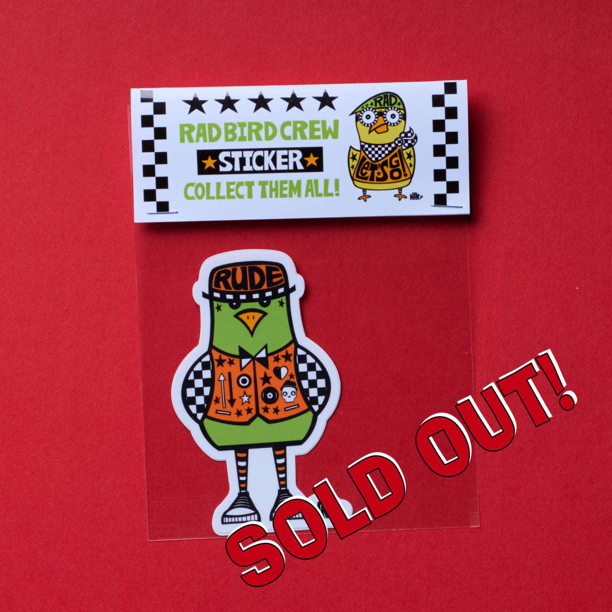 Rude Bird - Vinyl Sticker