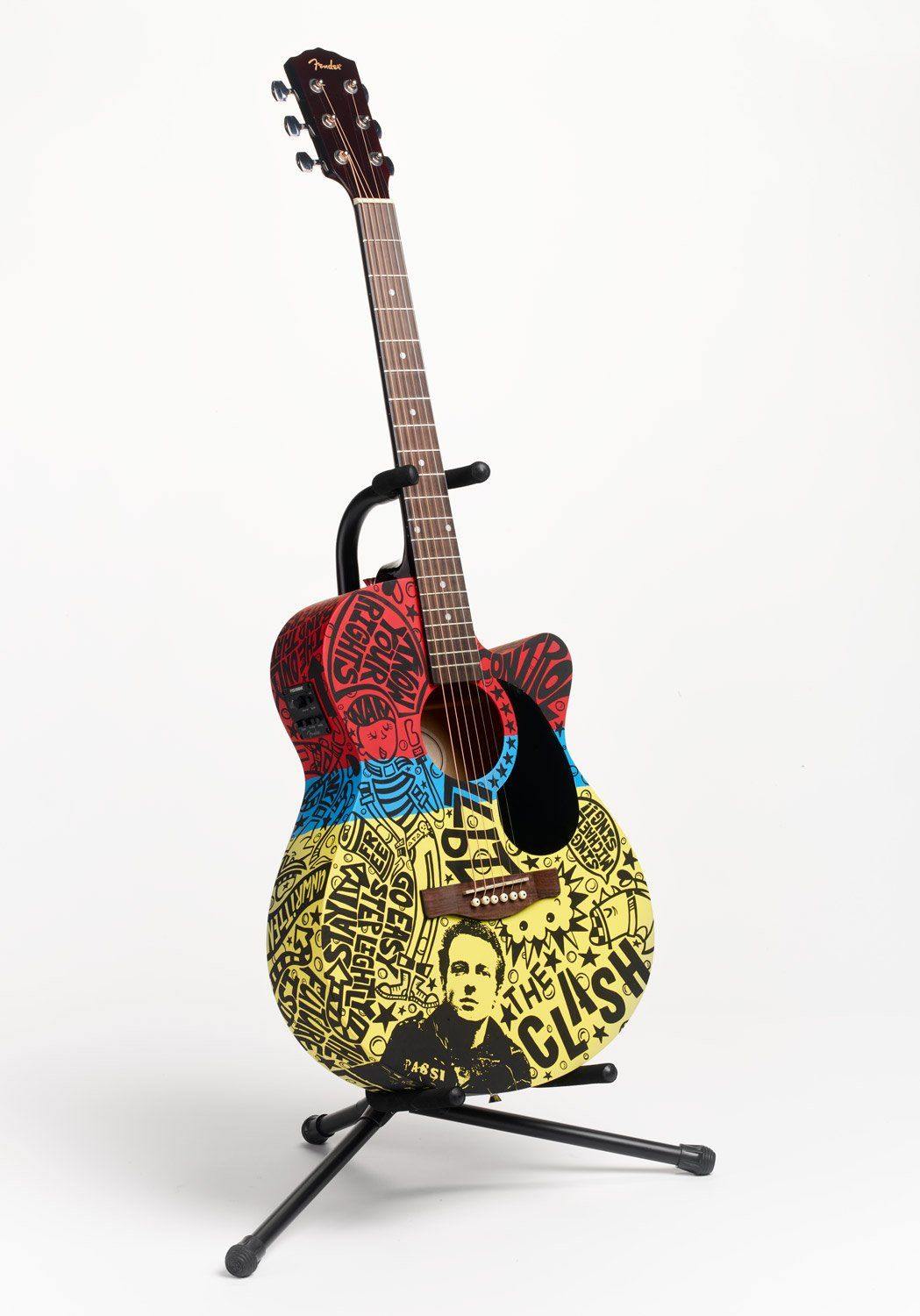 Clash Guitar | Fine Art and Limited Edition Prints | The Art Of Nan Coffey