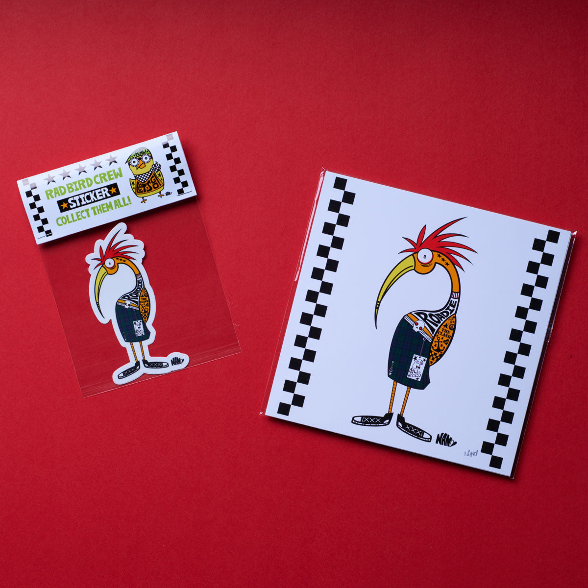 🐤 Roadie Bird 🐤  Sticker &amp; Print Bundle
