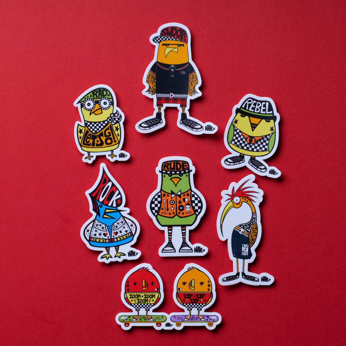 🐤  Rad Bird Crew 🐤  Sticker Bundle
