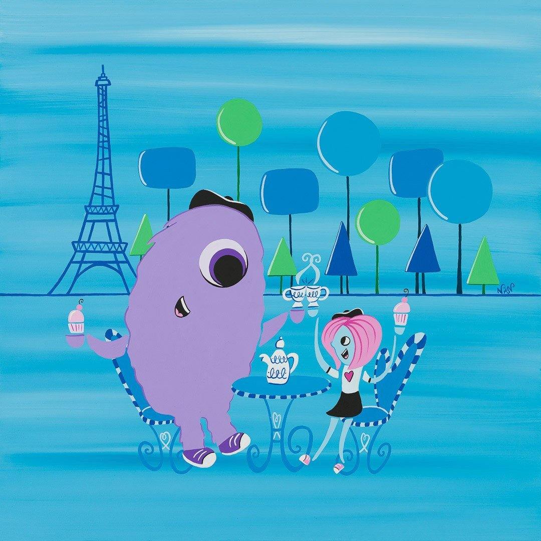 What Happens at the Monster Tea Party Stays at the Monster Tea Party... | Fine Art and Limited Edition Prints | The Art Of Nan Coffey