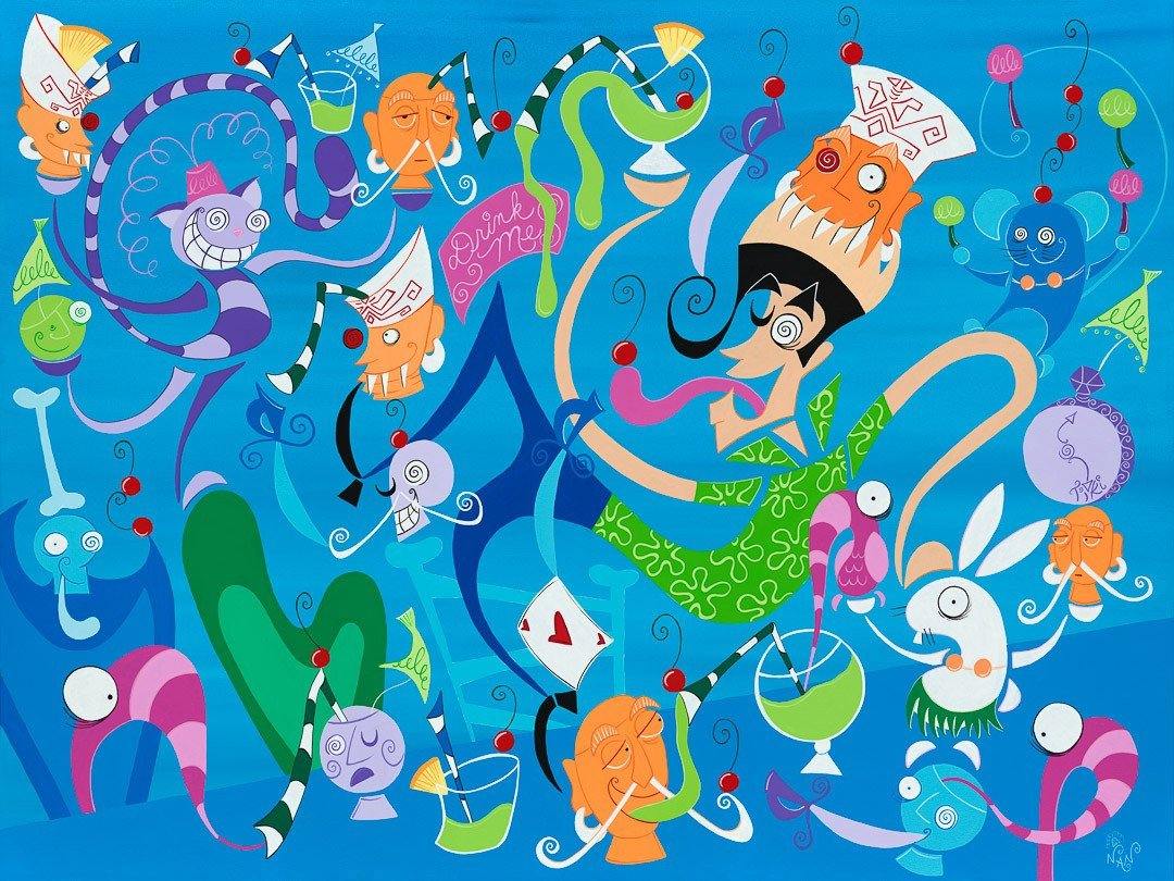 The Mad Tiki Party - Signed Prints | Fine Art and Limited Edition Prints | The Art Of Nan Coffey