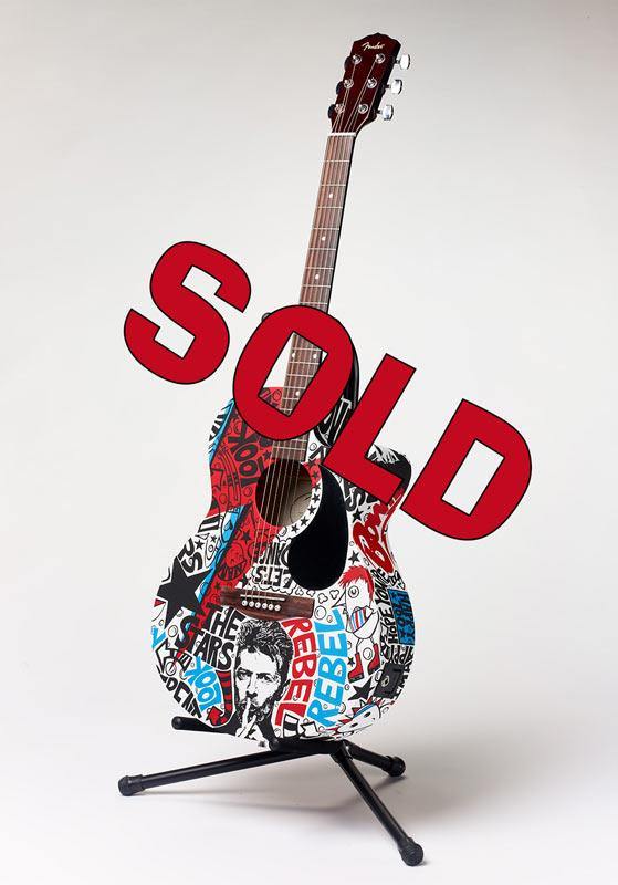 Bowie Guitar | Fine Art and Limited Edition Prints | The Art Of Nan Coffey