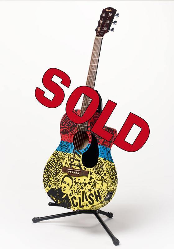 Clash Guitar | Fine Art and Limited Edition Prints | The Art Of Nan Coffey