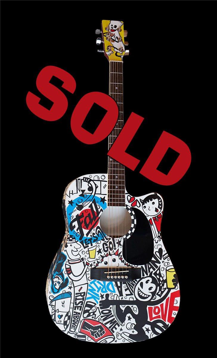 Fall Brewing Company Guitar - The Art Of Nan Coffey