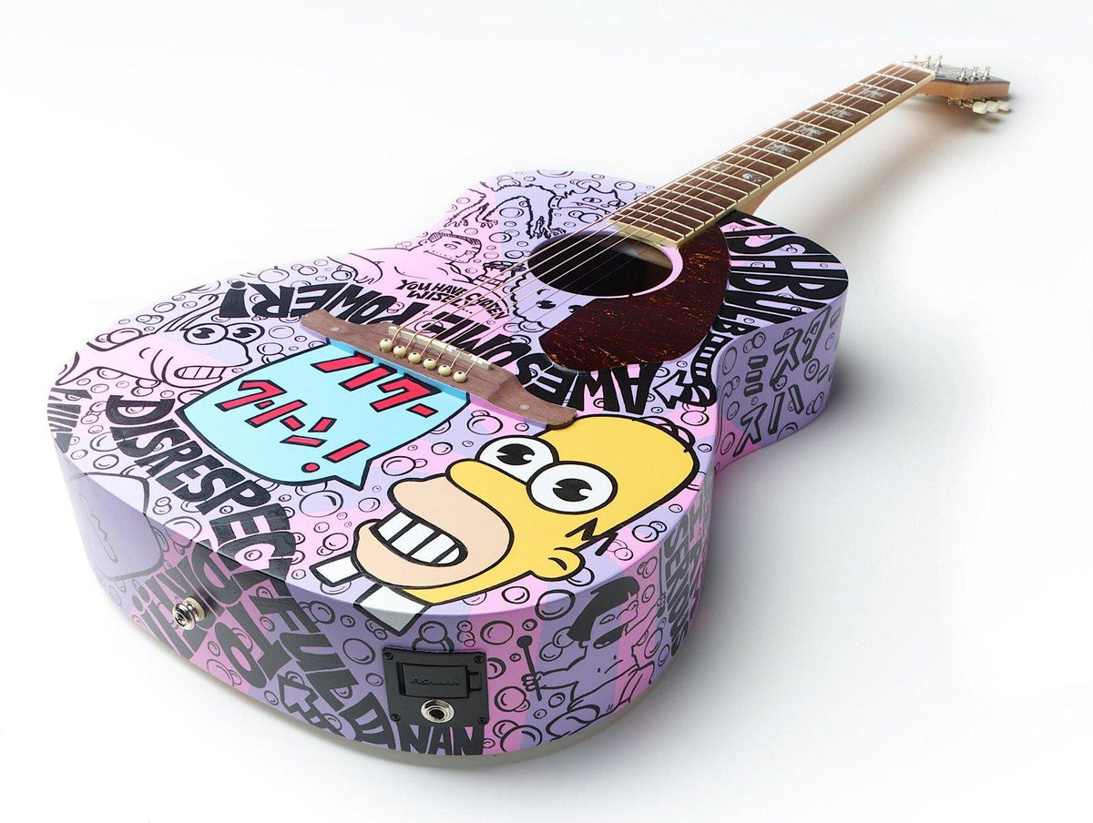 Simpsons Mr. Sparkle Guitar - The Art Of Nan Coffey