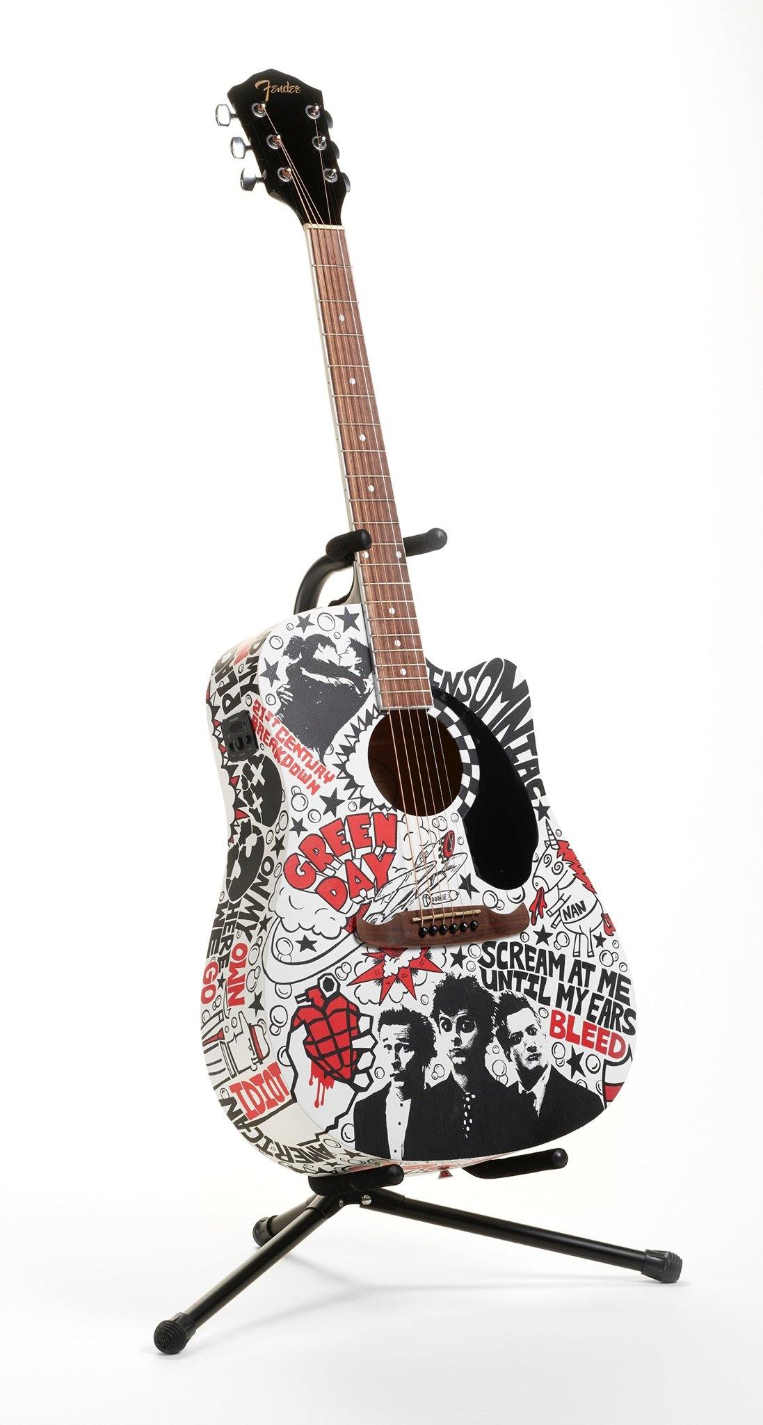 Green Day Guitar - The Art Of Nan Coffey