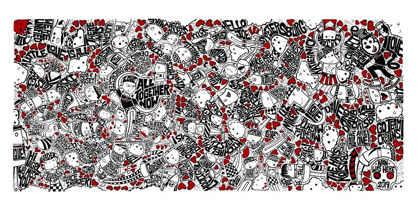 #6 Inclusion Painting Started November 2018 - Signed Prints | Fine Art and Limited Edition Prints | The Art Of Nan Coffey