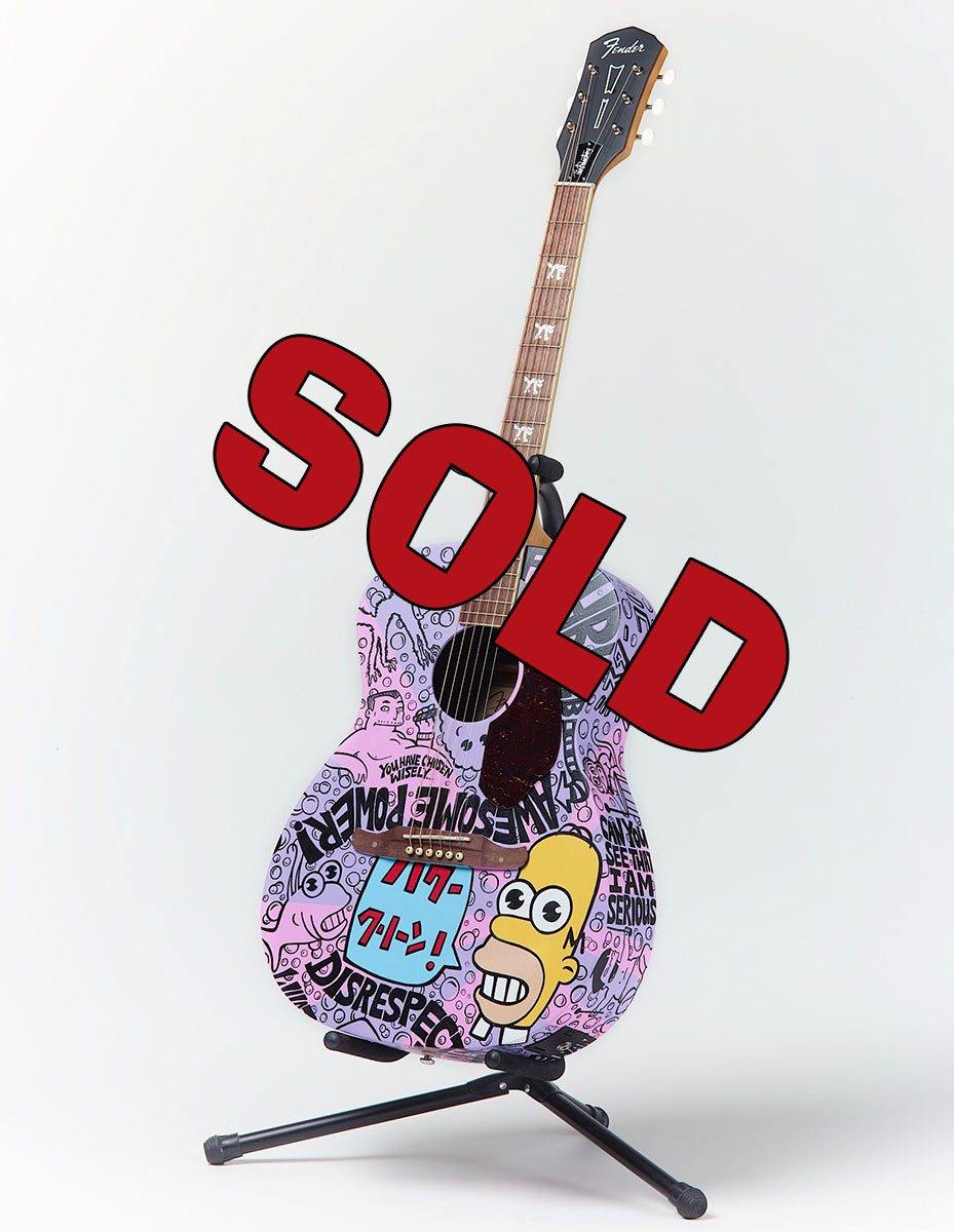 Simpsons Mr. Sparkle Guitar - The Art Of Nan Coffey