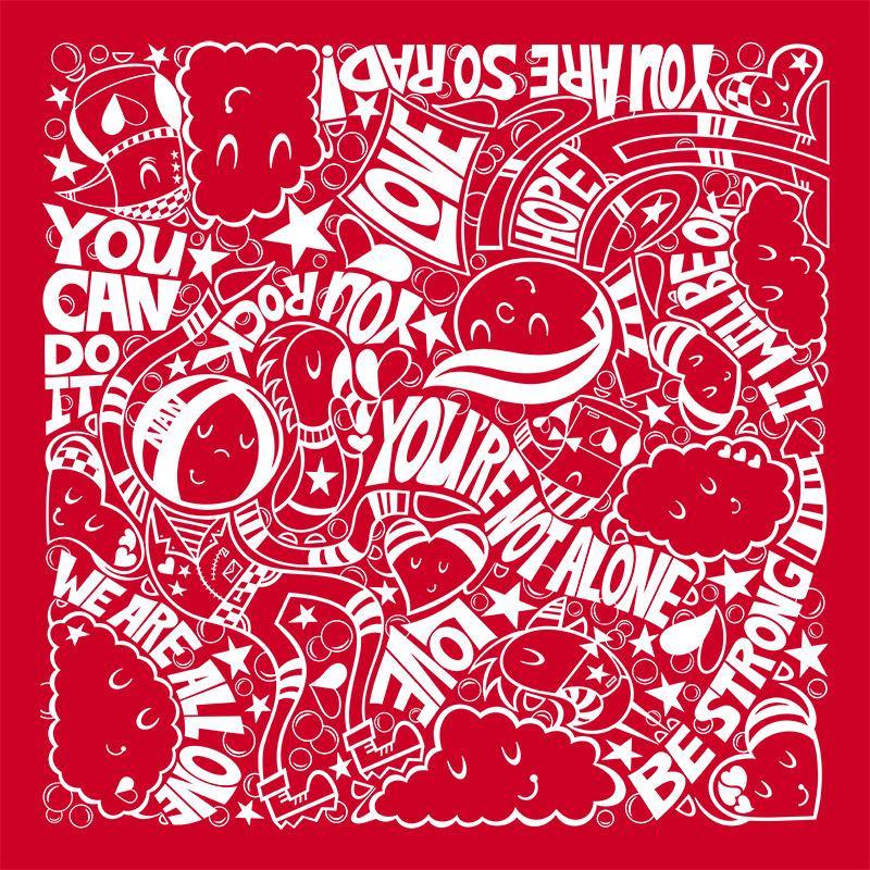 RED You're Not Alone Signed PRINT - The Art Of Nan Coffey