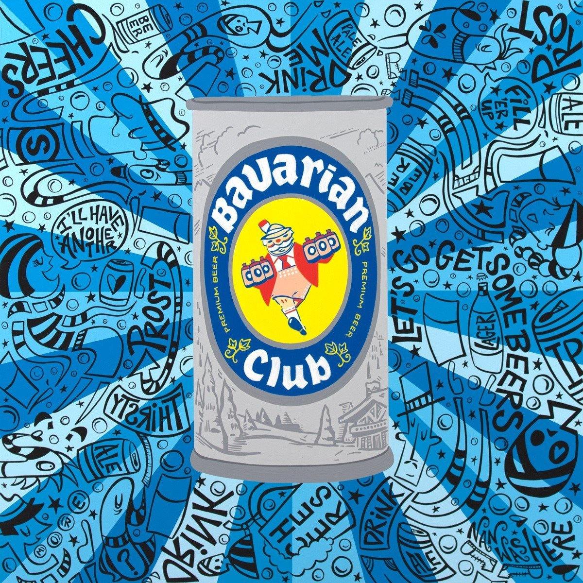 Bavarian Club Beer Can - Original | Fine Art and Limited Edition Prints | The Art Of Nan Coffey