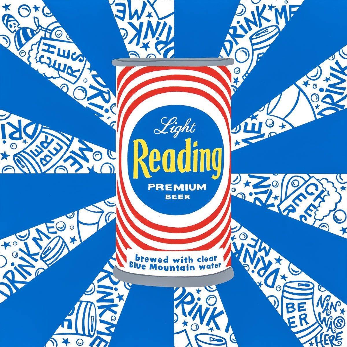 Light Reading Beer Can - Original | Fine Art and Limited Edition Prints | The Art Of Nan Coffey