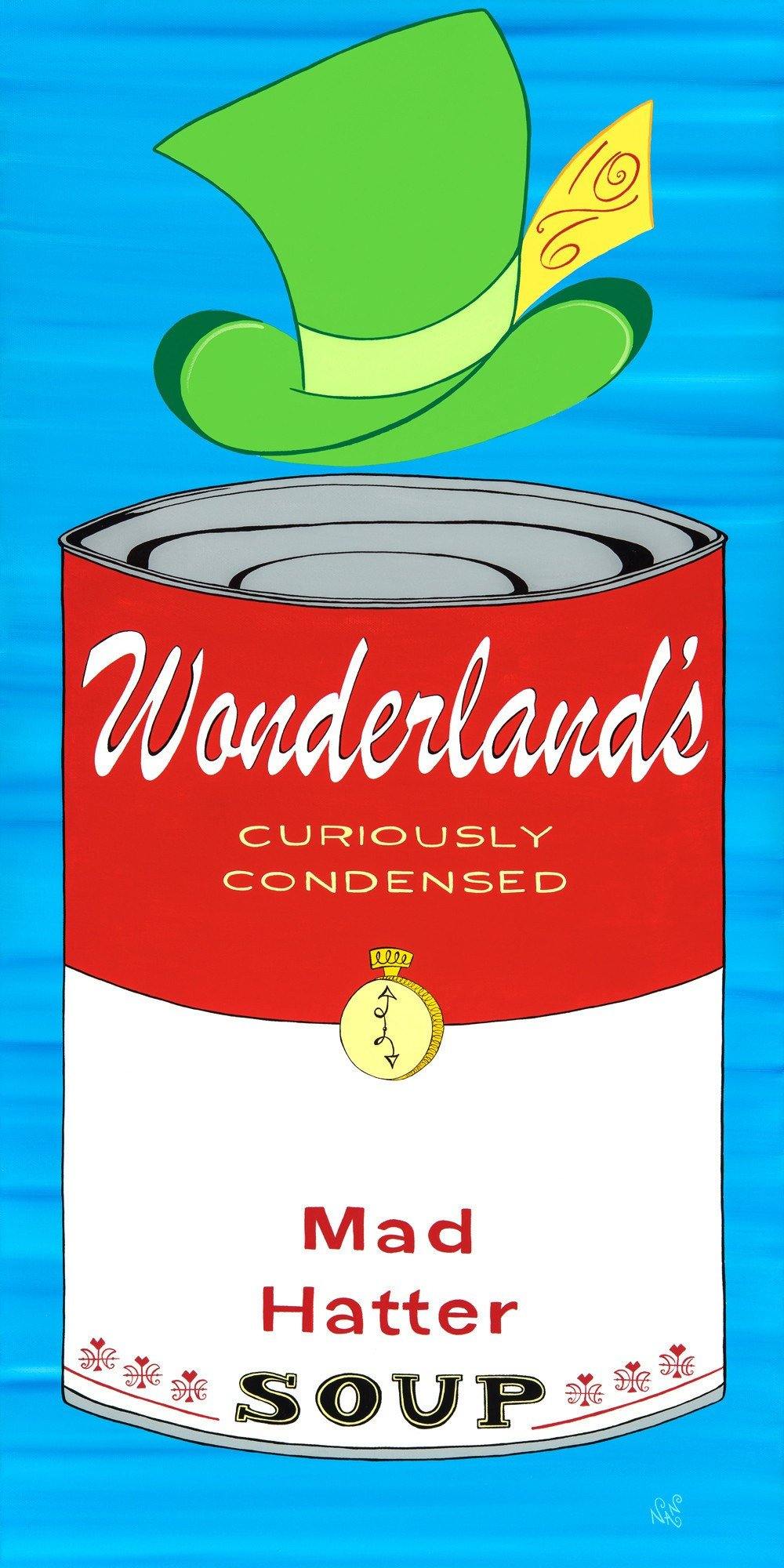 Mad Hatter Wonderland Soup Can - Signed Prints | Fine Art and Limited Edition Prints | The Art Of Nan Coffey