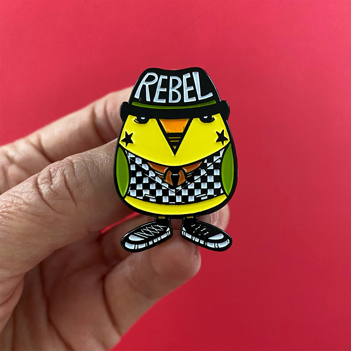 NEW! Rebel Bird Enamel Pin