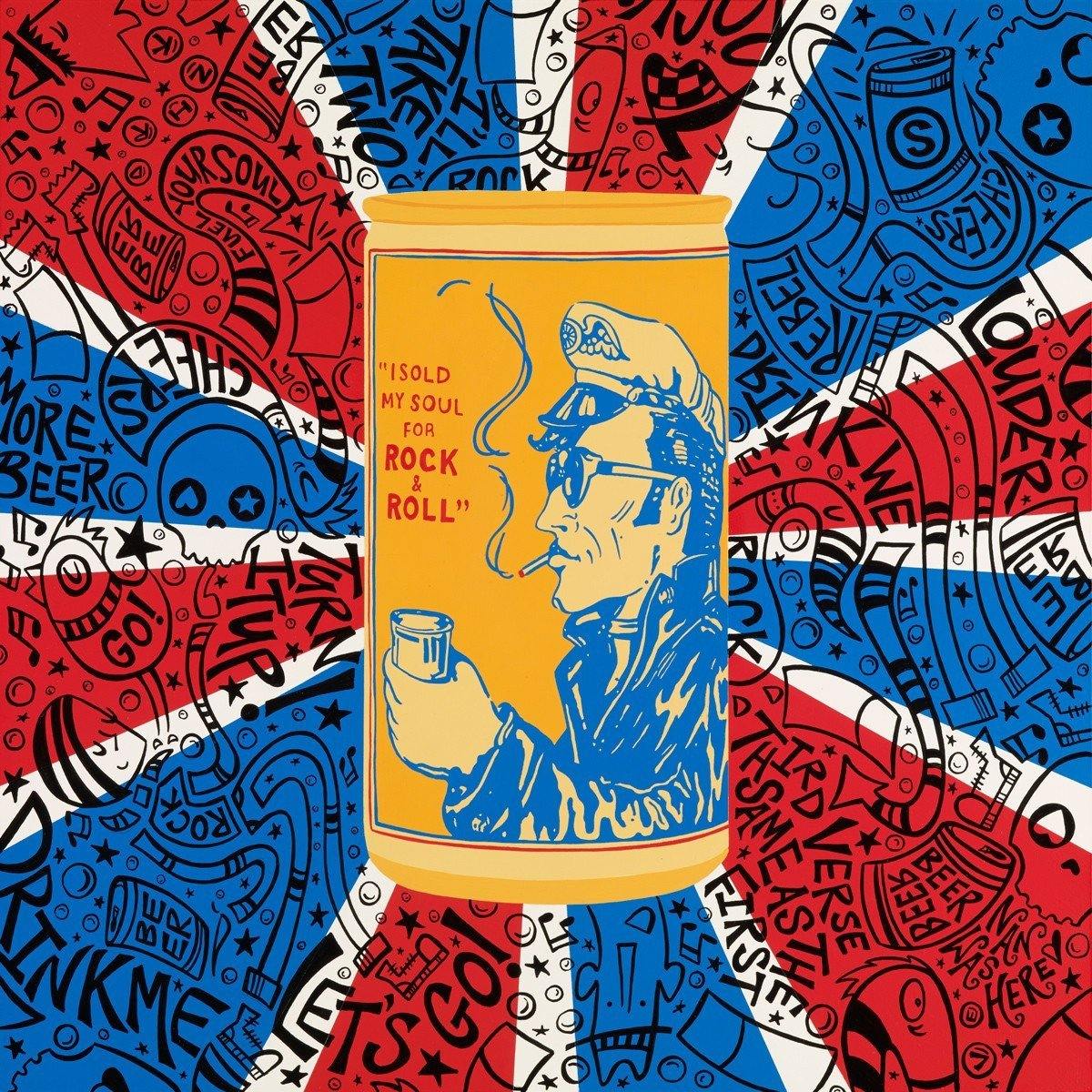 Sold My Soul Beer Can - Original | Fine Art and Limited Edition Prints | The Art Of Nan Coffey