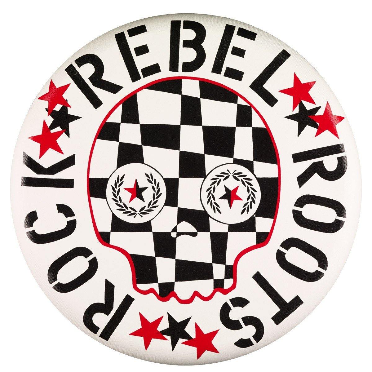 Roots Rock Rebel 20" Round - Original | Fine Art and Limited Edition Prints | The Art Of Nan Coffey