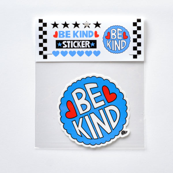 ️ Be Kind ️ - Vinyl Sticker - The Art Of Nan Coffey