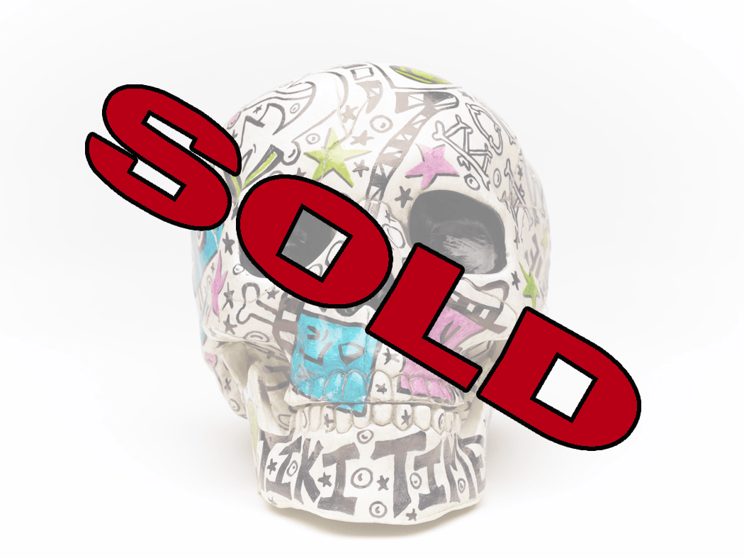 Skull | Tiki Bone Daddy | Art All Over | Fine Art and Limited Edition Prints | The Art Of Nan Coffey