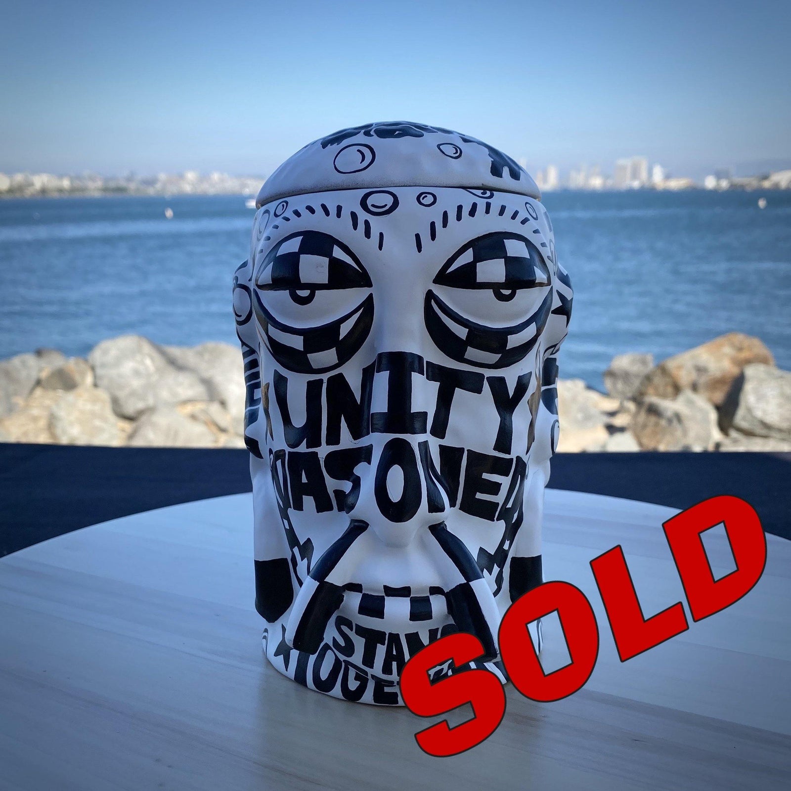 Nan-Painted Unity Mr. Bali Hai Ceramic Mug - The Art Of Nan Coffey