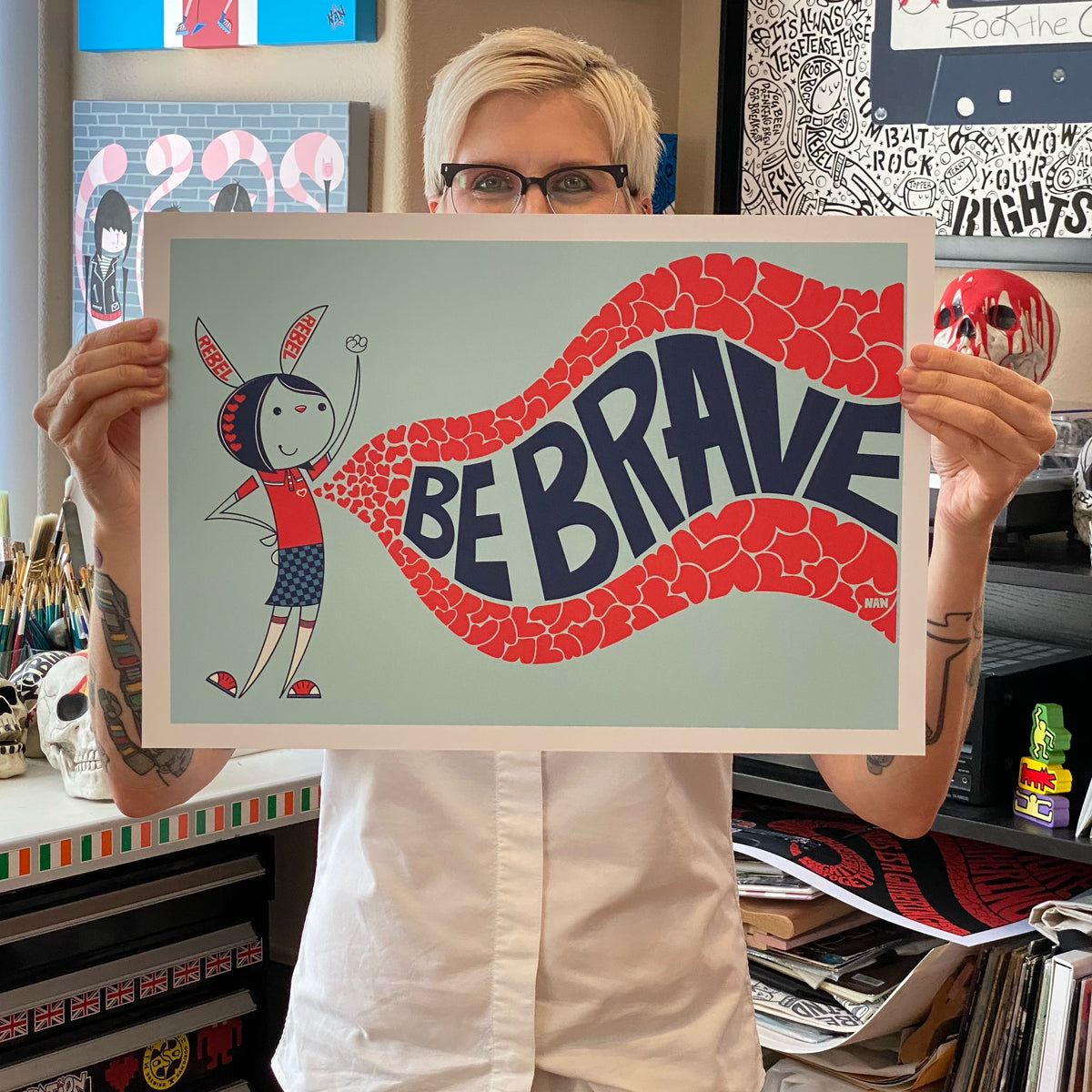 💙 What’s In My Heart - Be Brave 💙 Print